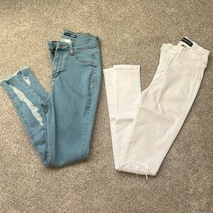 2 Pairs of Fashion Nova size 5 Jeans